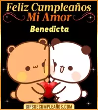 GIF Feliz Cumpleaños mi Amor Benedicta
